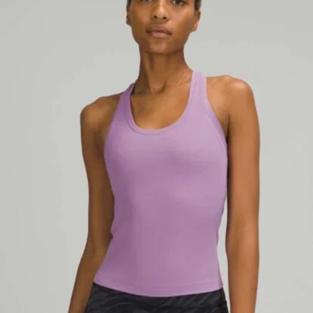 Lululemon Racerback Nulu Waist-Length Tank Top